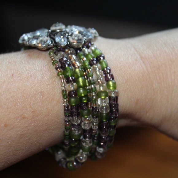 Beautiful Handmade Bracelet Small Wrist EUC - Picture 4 of 6